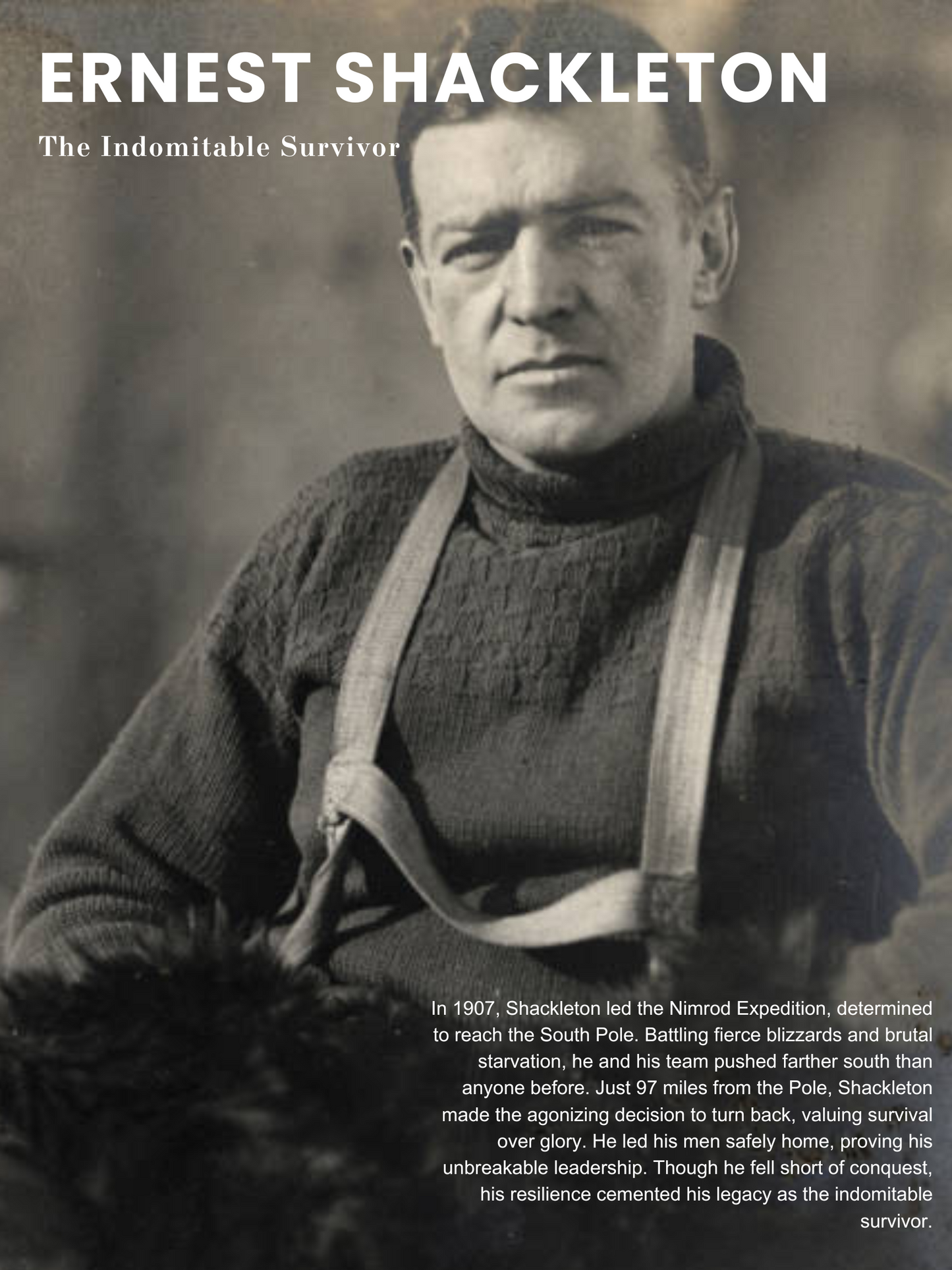 Ernest Shackleton Poster